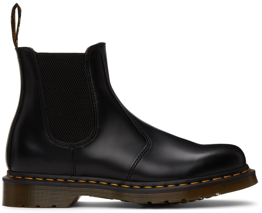 Black 2976 Smooth Chelsea Boots
