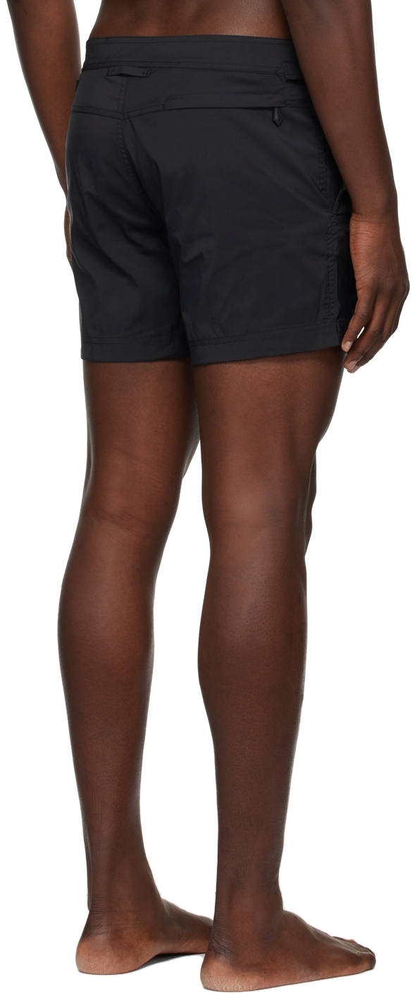 Black Compact Poplin Shorts 2