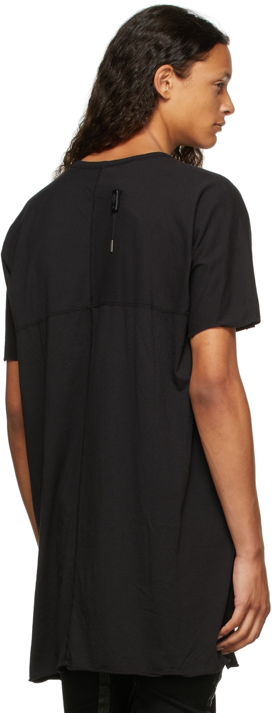 Black Garment-Dyed One-Piece T-Shirt 2