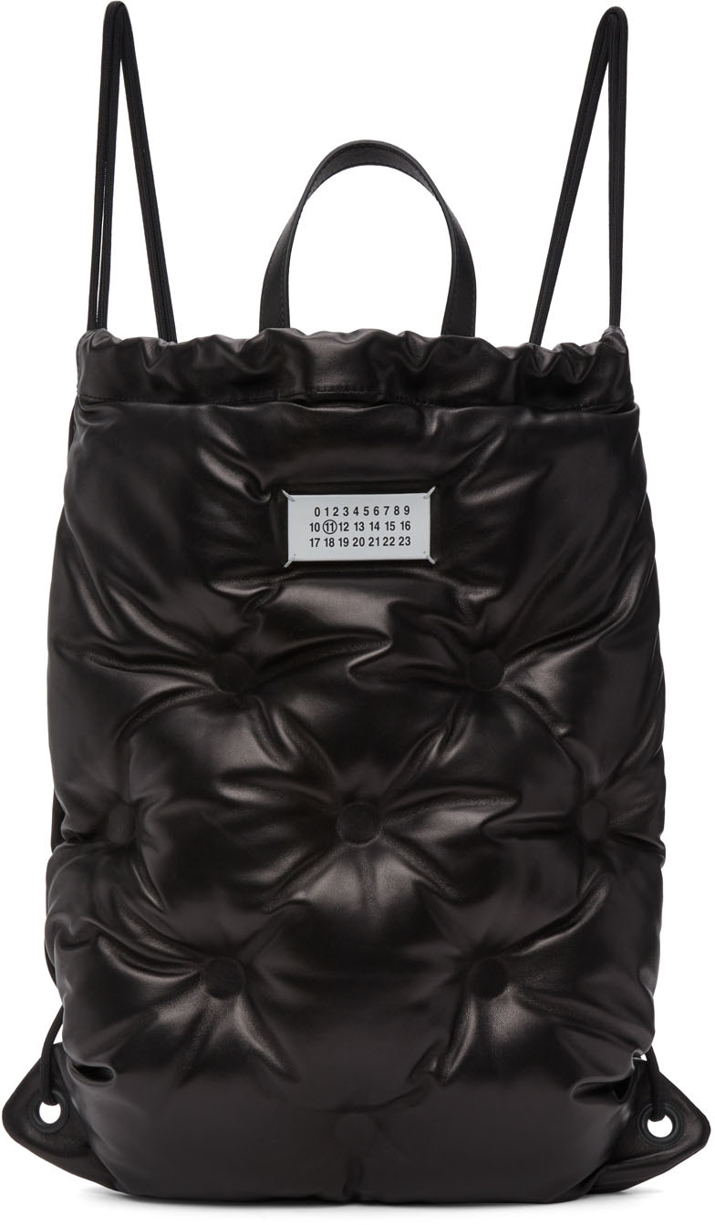 Black Glam Slam Drawstring Backpack