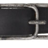 Black Leather Double Buckle Belt