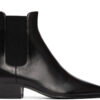 Black Leather Vassili Chelsea Boots