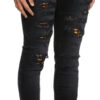 Black Leopard Thrasher Jeans