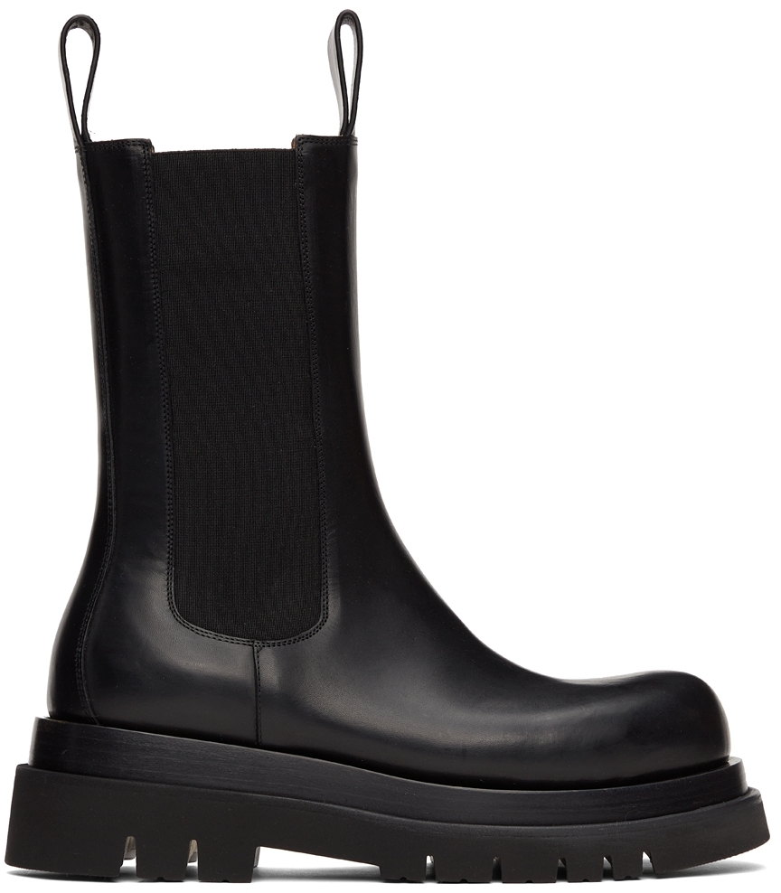 Black Lug Chelsea Boots