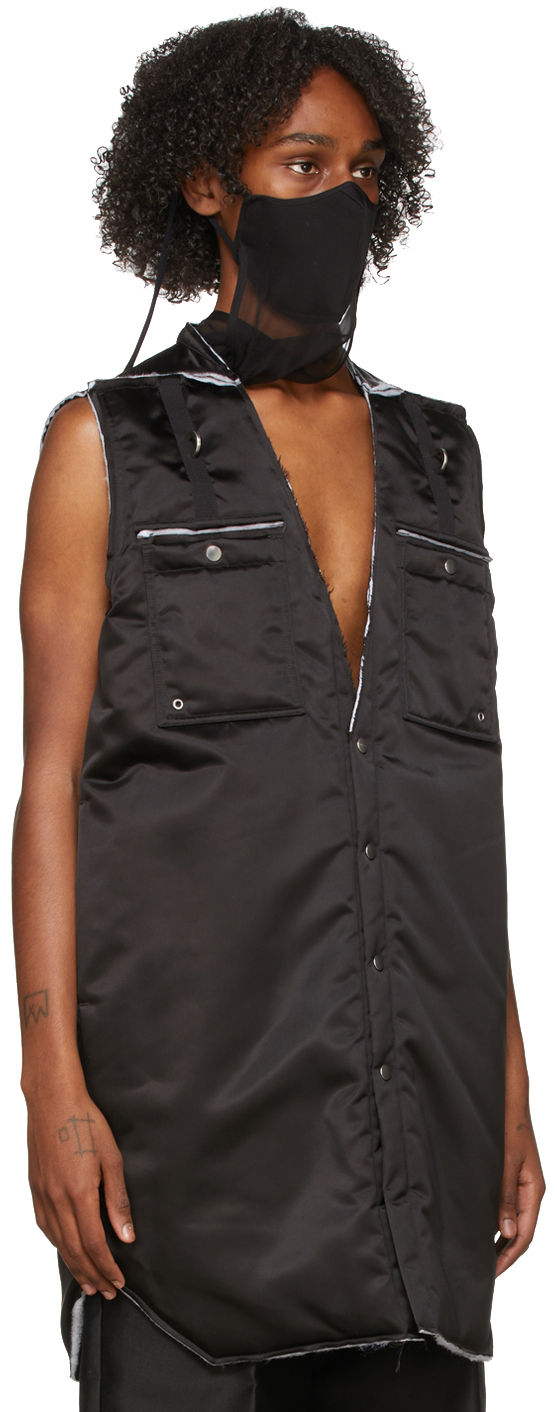 Black Outershirt Liner Vest 1