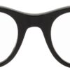 Black Round Shiny Glasses