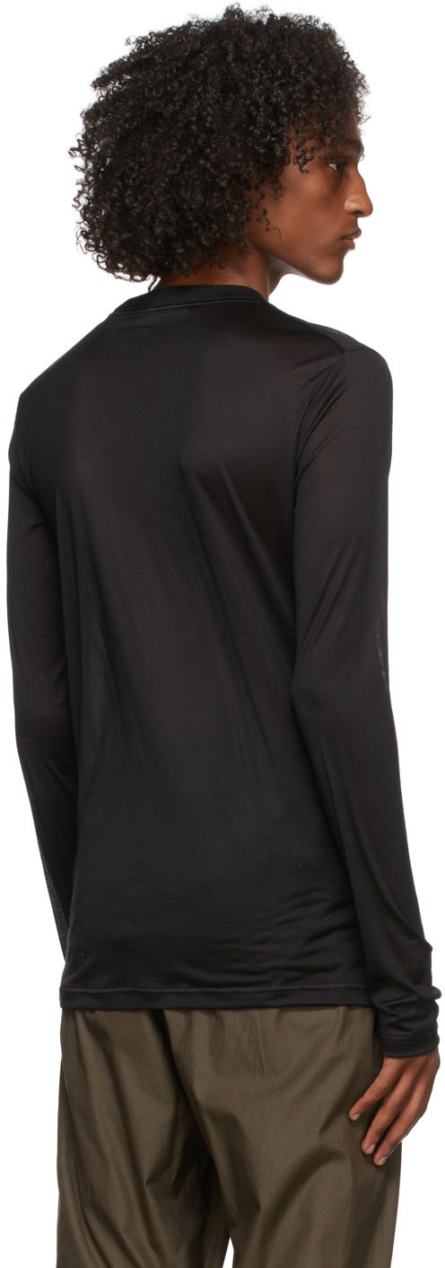 Black Silk Jersey T-Shirt 2