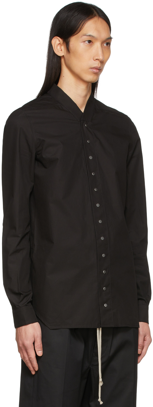 Black Snap Collar Faun Shirt 1