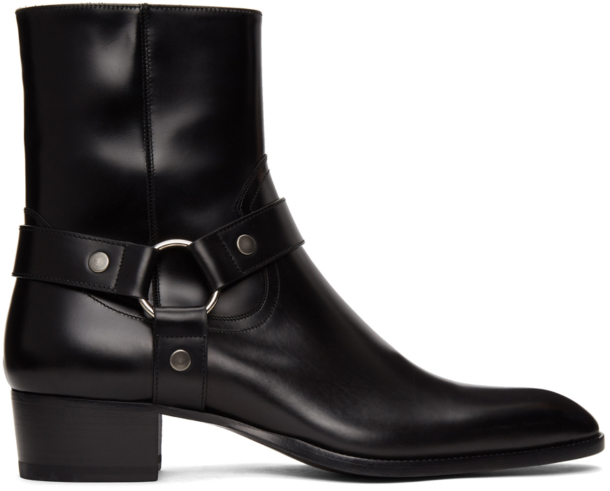 Black Wyatt Harness Boots