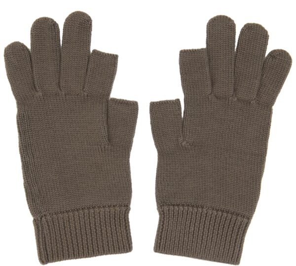 Brown Cashmere Touch Screen Gloves 1