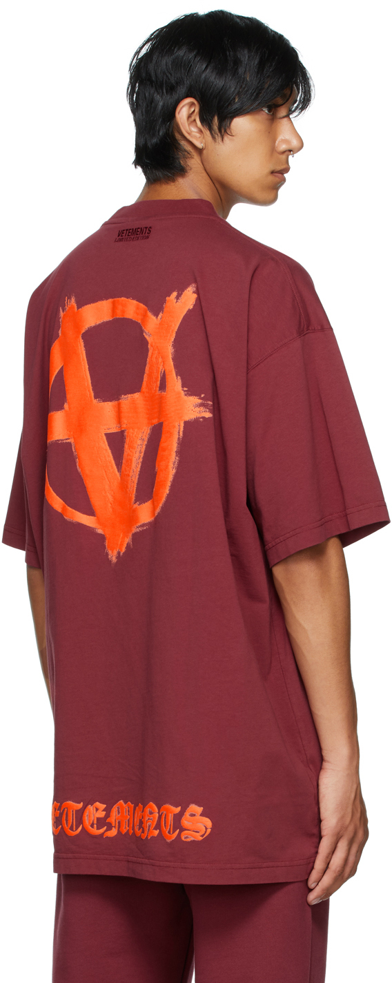 Burgundy Double Anarchy T-Shirt 2