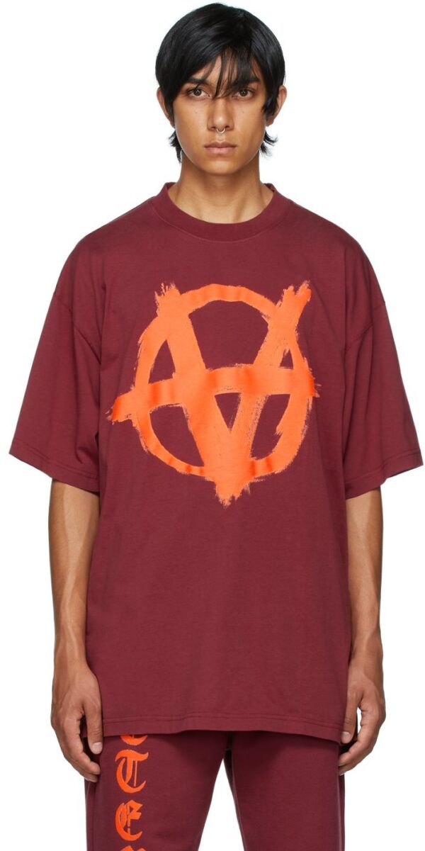 Burgundy Double Anarchy T-Shirt