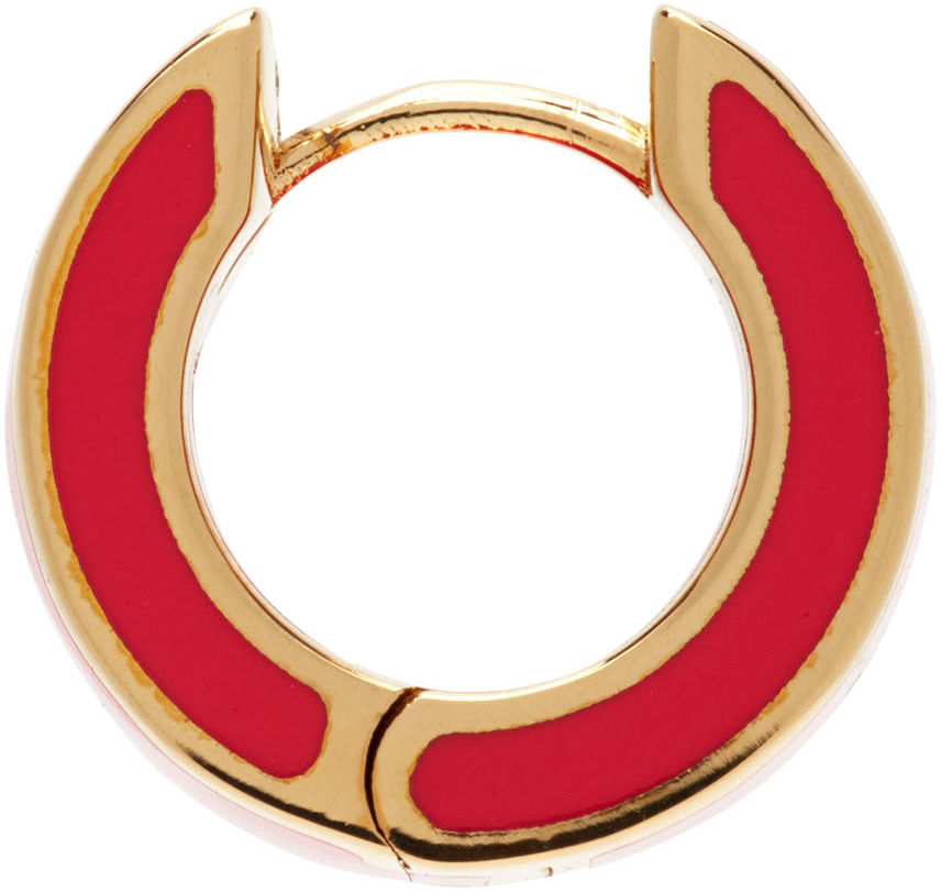 Gold & Red Uniform Band Ring