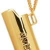 Gold Logo Lighter Case Necklace