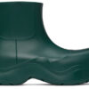 Green Matte Puddle Chelsea Boots