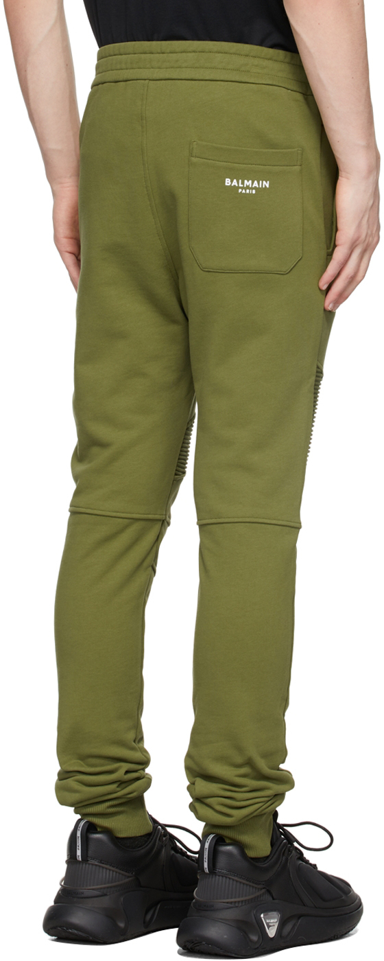Green Ribbed Lounge Pants 2