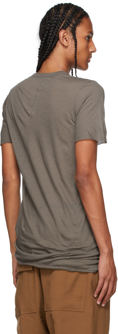 Grey Basic Short Sleeve T-Shirt 2