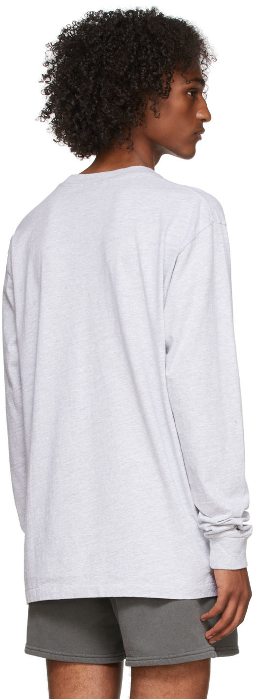 Grey Long Sleeve University T-Shirt 2