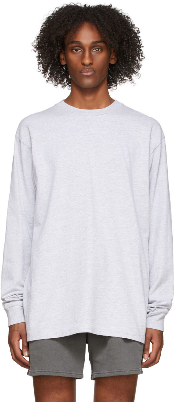 Grey Long Sleeve University T-Shirt
