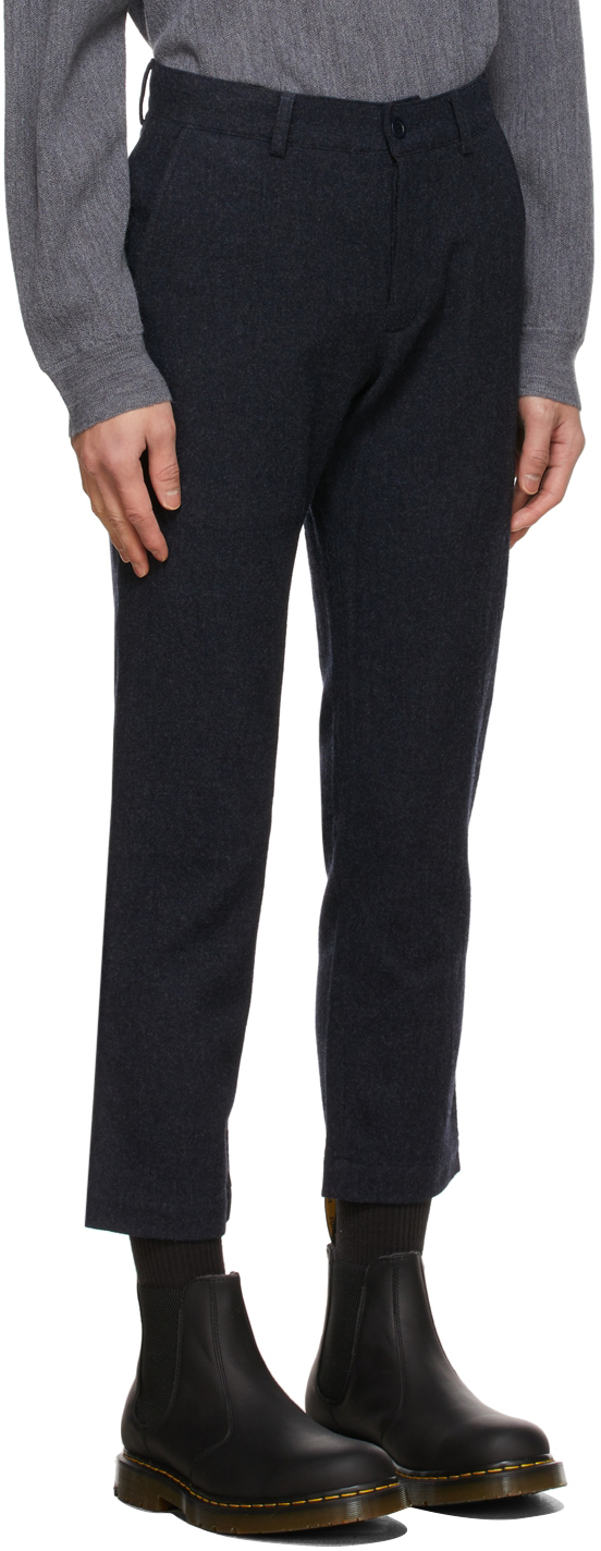 Navy Wool Hand Me Down Trousers 1