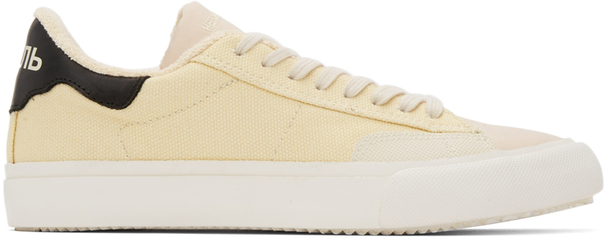 Off-White Canvas Vulcanized Low Sneakers