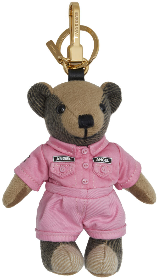 Pink & Brown Two-Piece Thomas Bear Keychain