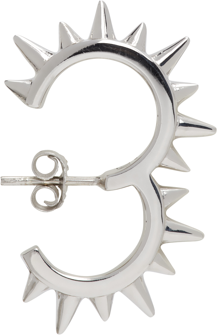 Silver Rodeo Spur Single Earring