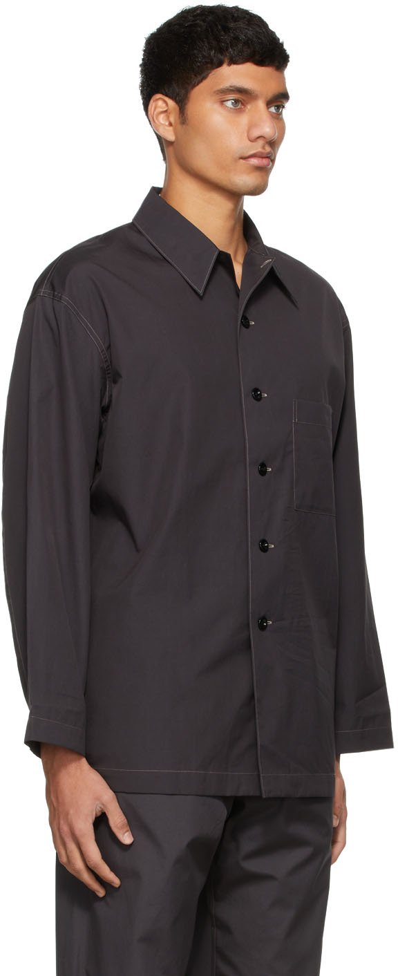 SSENSE Exclusive Black Pyjama Shirt 1