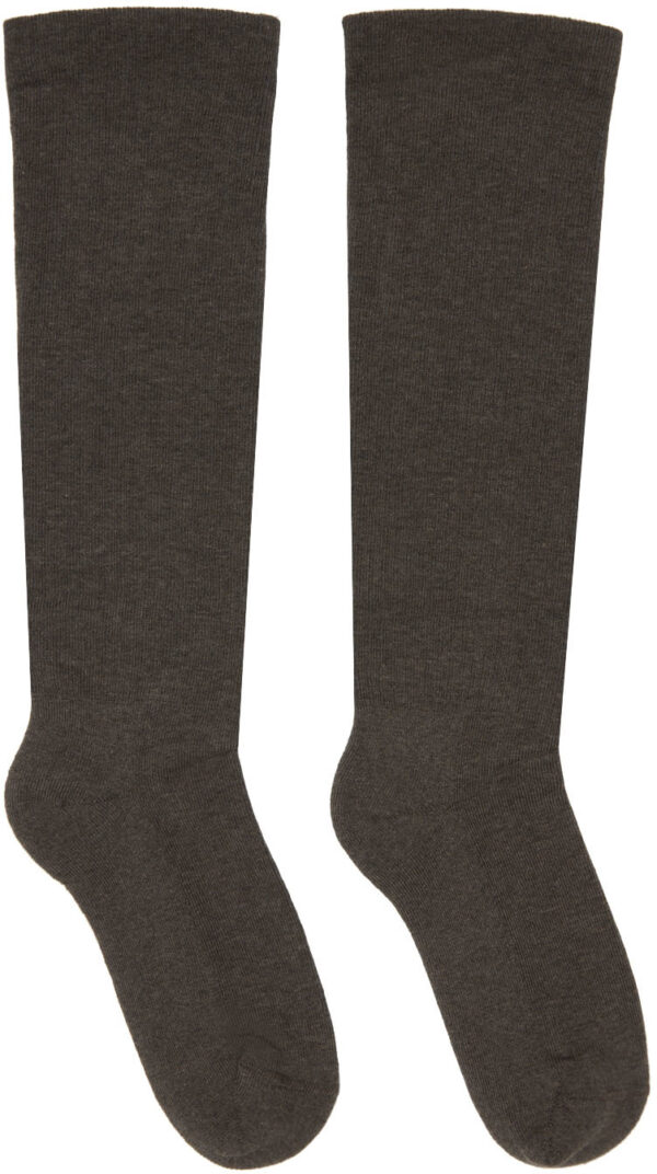Taupe Logo Socks