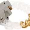 Transparent & Gold Chain Bracelet