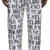 White All-Over Jogger Lounge Pants