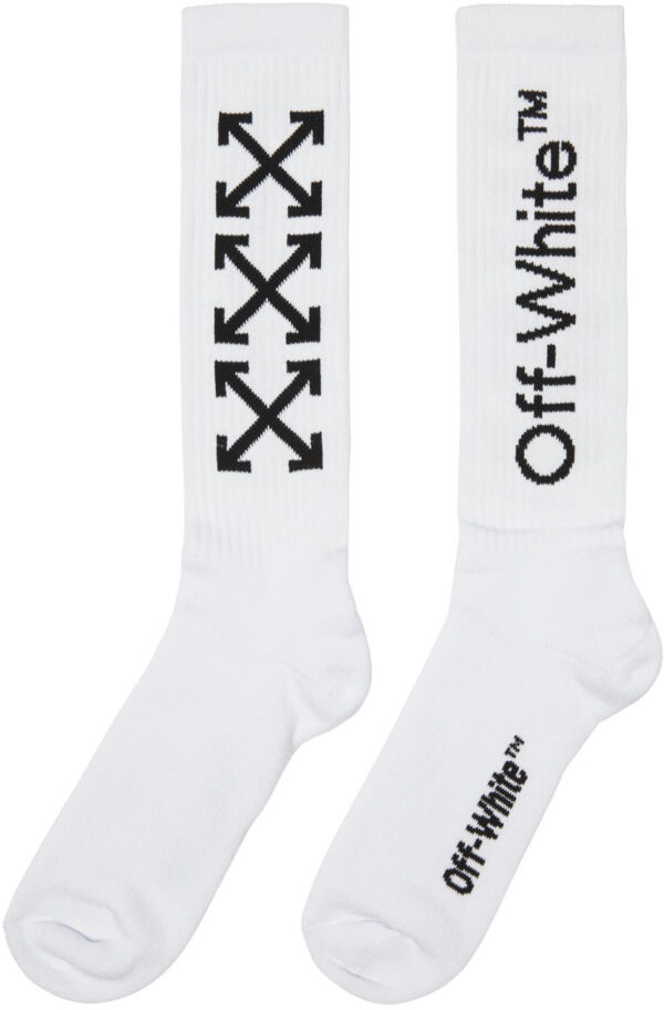 White Arrow Mid Socks 1