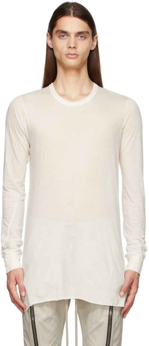 White Basic Long Sleeve T-Shirt
