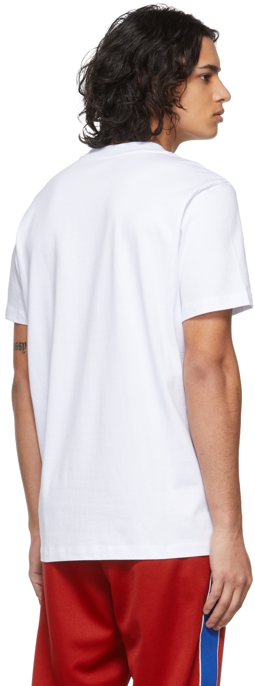White Circuit Print T-Shirt 2