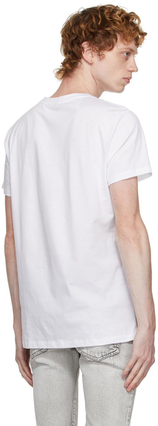 White Flocked Logo T-Shirt 2