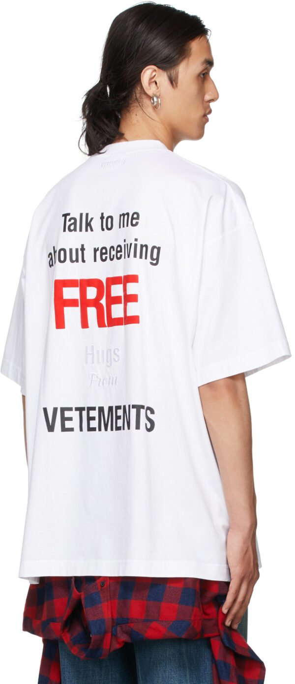 White 'Free Hugs' T-Shirt 2