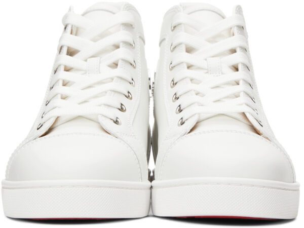 White Louis Flat High-Top Sneakers 1