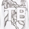 White Mythical Alphabet Exploded 'TB' Motif Shirt