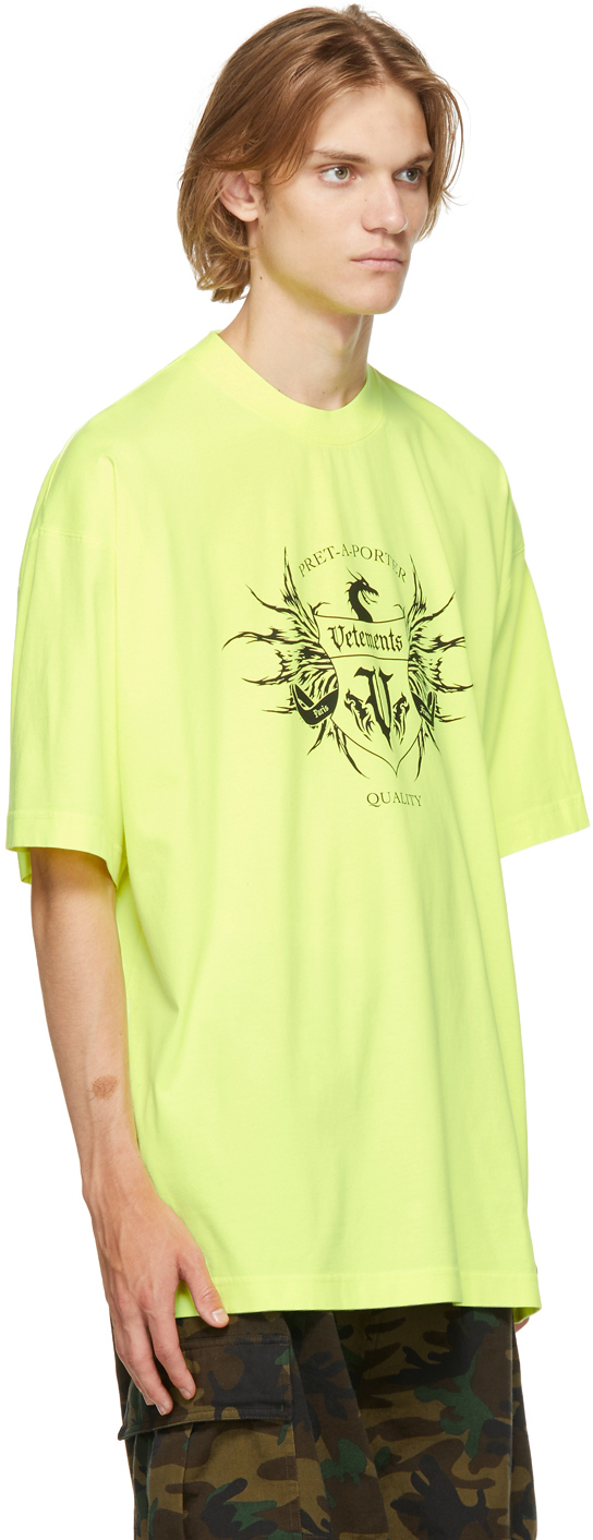 Yellow & Black Label Logo T-Shirt 1