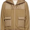 Beige Hooded Fleece Jacket