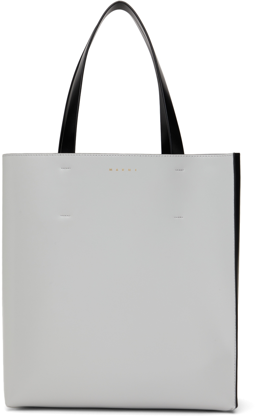 Black & Off-White Museo Tote Bag