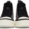 Black & White Court High Sneakers