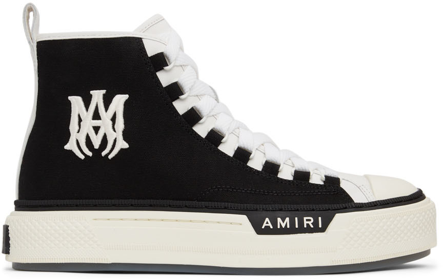 Black & White M.A. Court High Sneakers