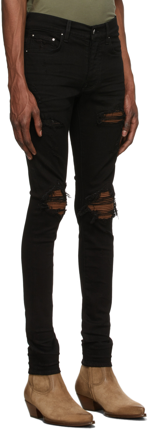 Black MX1 Microsuede Jeans 1