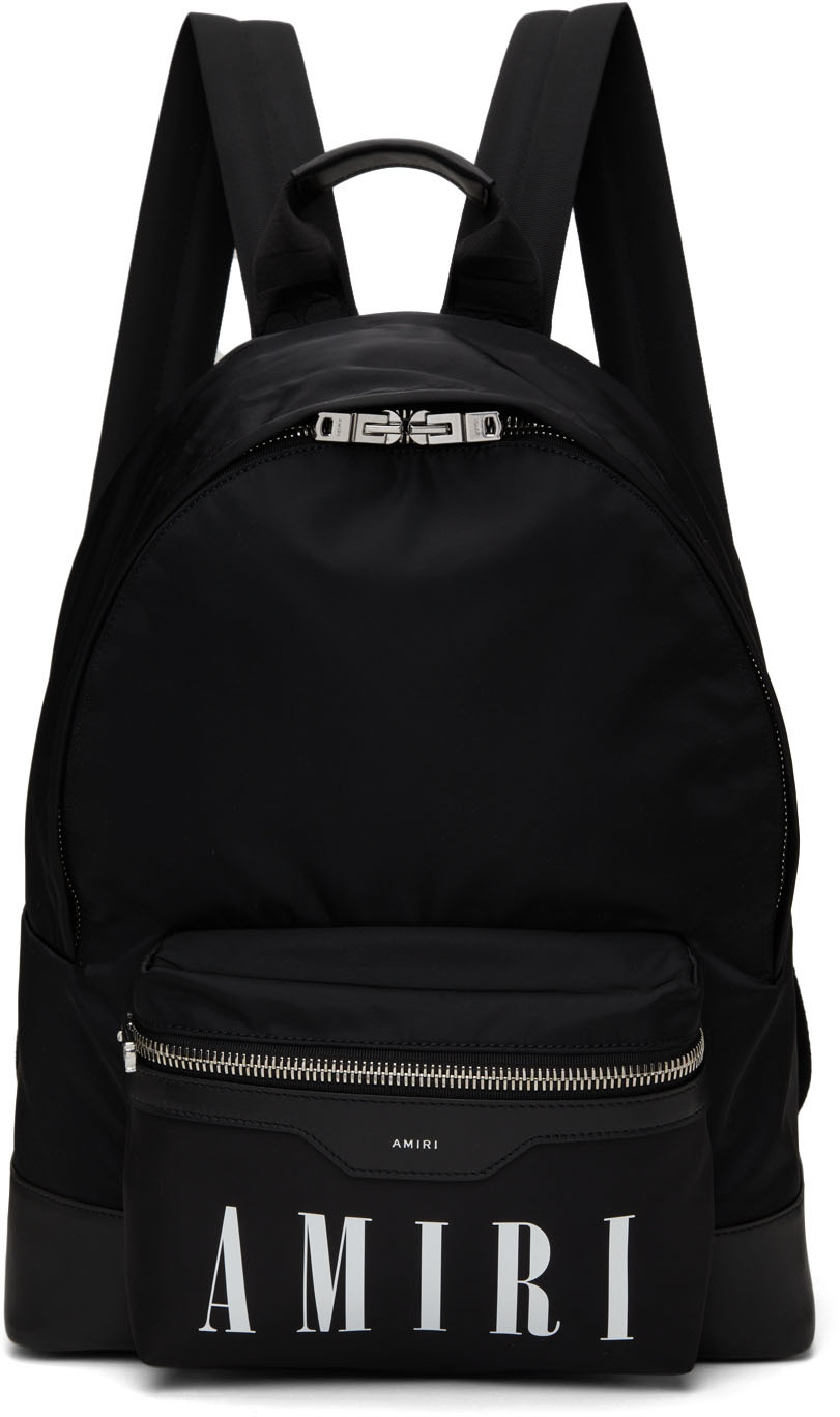Black Nylon Classic Logo Backpack