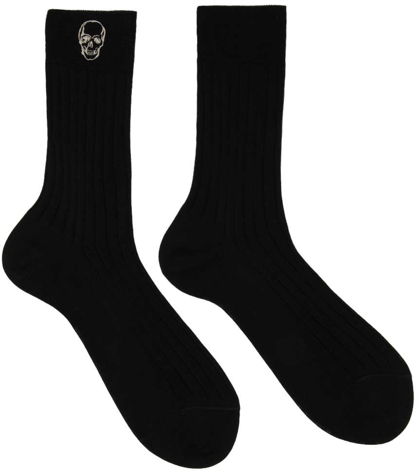 Black Skull Socks