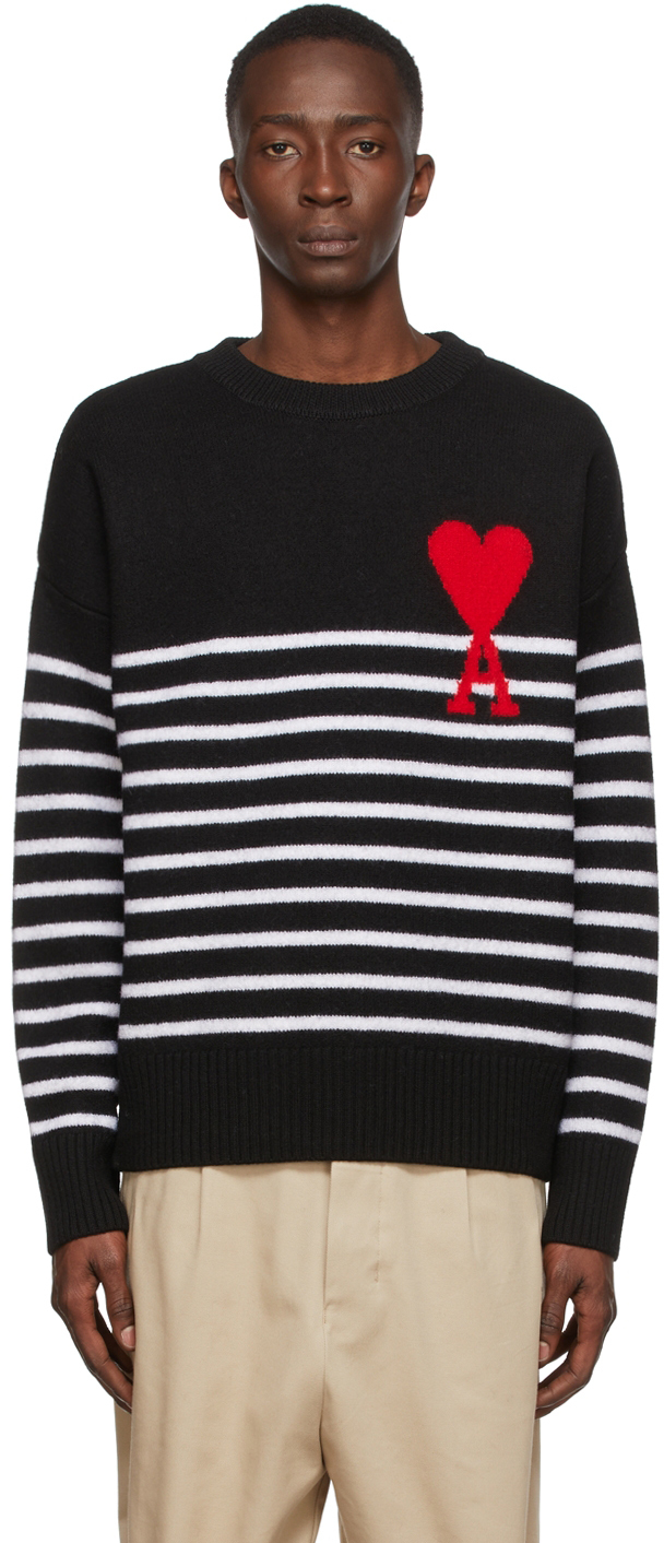 Black Striped Ami De Cœur Sweater