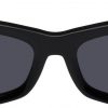 Black 'The Icon' Rectanglar Sunglasses