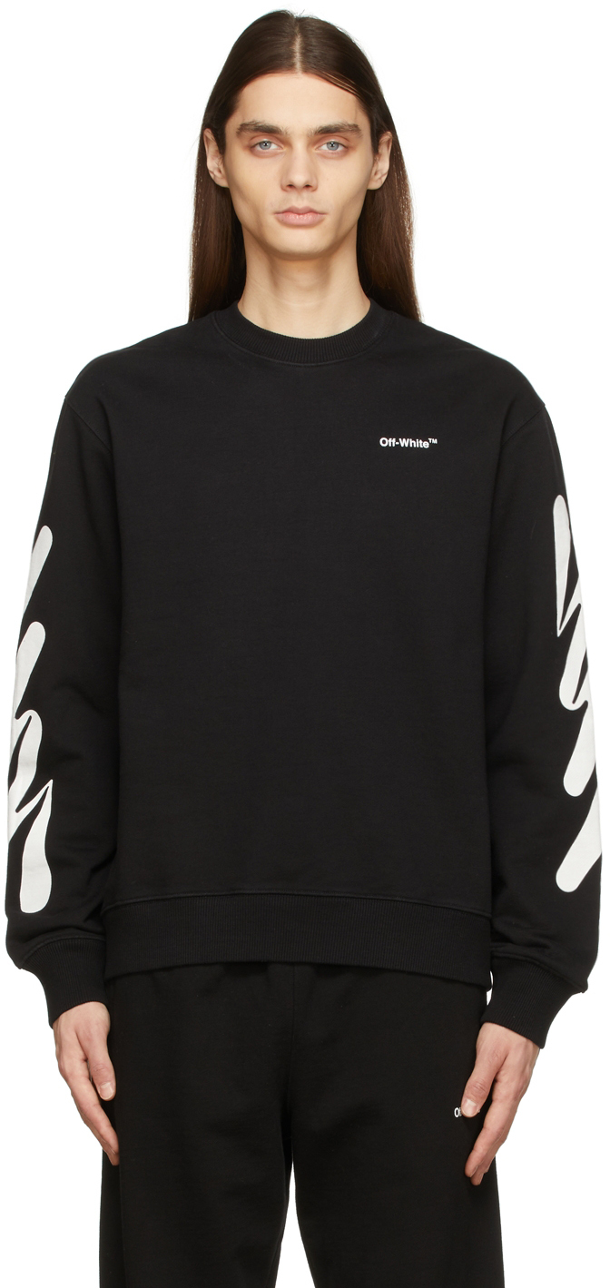 Black Wave Diag Sweatshirt