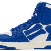 Blue & White Skel Top Hi Sneakers